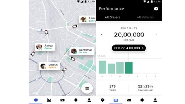 Uber Fleet app