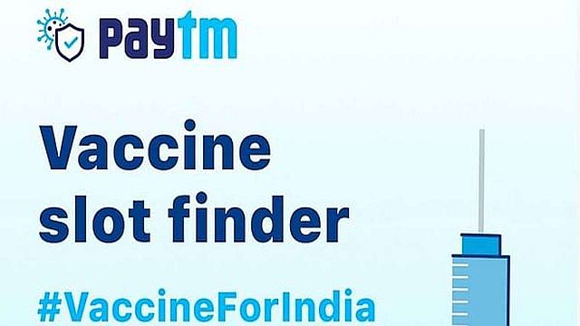 vaccination slot booking Paytm
