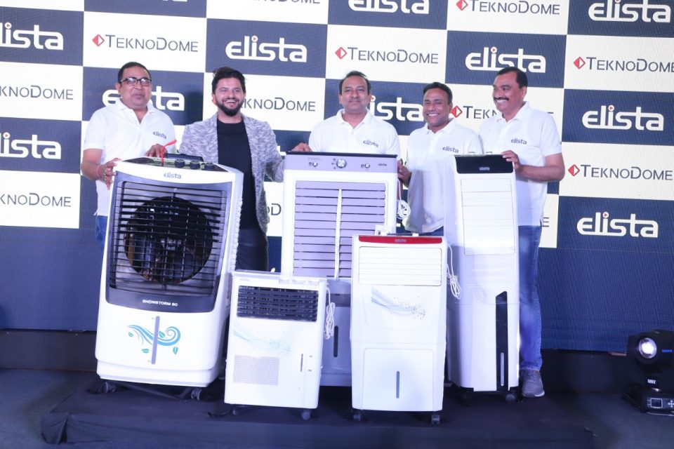 Ace Cricketer Suresh Raina launches Elista’s new air cooler range in New Delhi