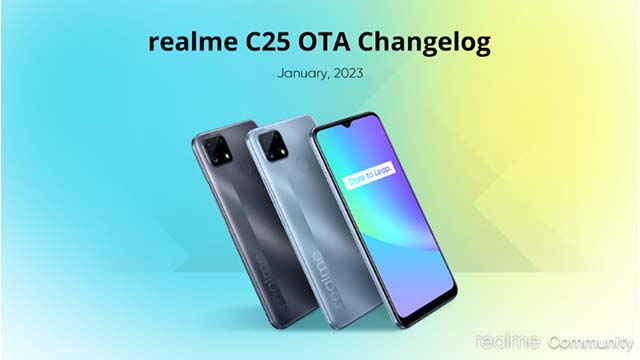 realme C25-OTA Changelog update