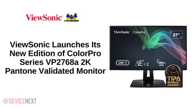 ViewSonic-VP2768a 2K Pantone Validated Monitor