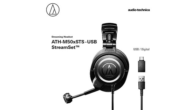Audio-Technica ATH-M50xSTS StreamSet Headset with XLR