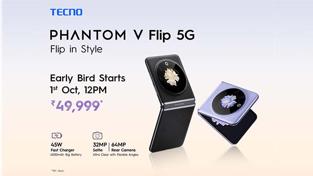 the TECNO PHANTOM V Flip 5G