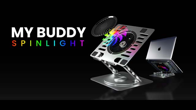 Portronics My Buddy Spinlight-Laptop Stand